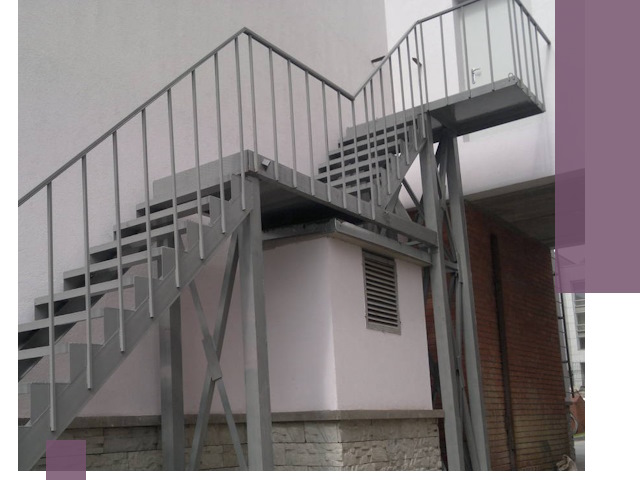 Монтаж пожарных лестниц под ключ в Дубне с гарантией качества