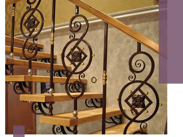 Изготовление кованых лестниц под ключ в Дубне