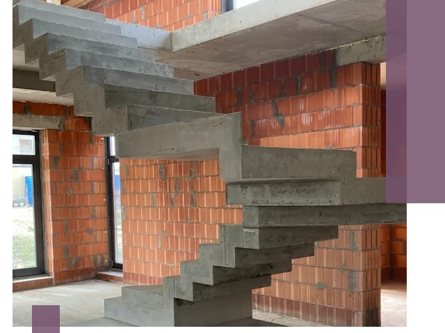 Изготовление бетонных лестниц под ключ в Дубне