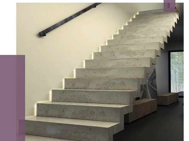 Облицовка бетонных лестниц в Дубне от 4594 руб/м2 