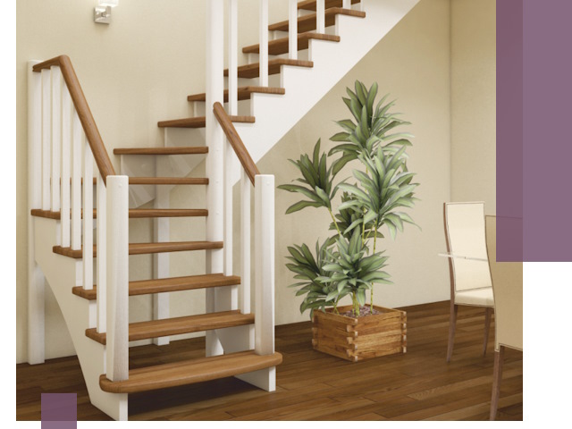 Г-образные лестницы под ключ в Дубне — изготовление и монтаж