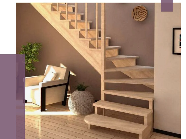 Изготовление Г-образных лестниц в Дубне от 18887 руб. 