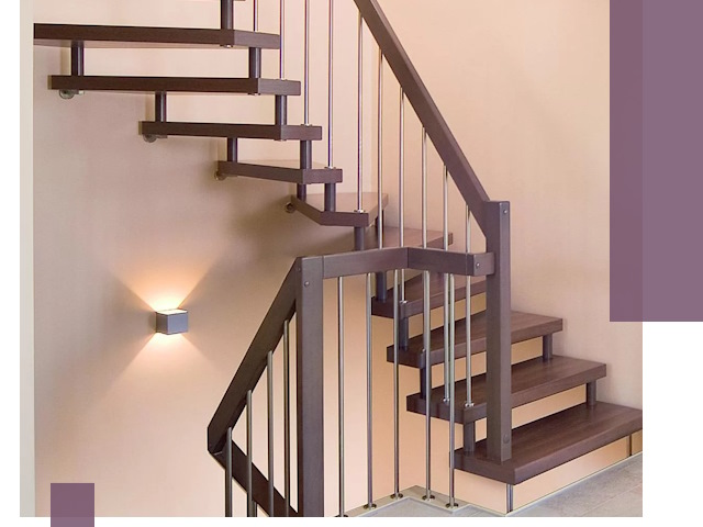 Изготовление лестниц на больцах в Дубне под ключ