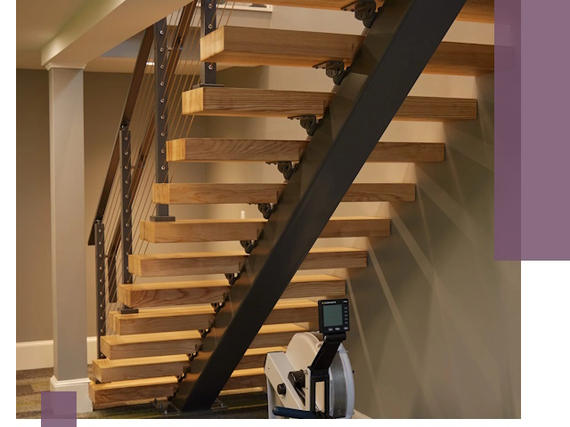 Лестницы на монокосоурах под ключ в Дубне - изготовление и монтаж