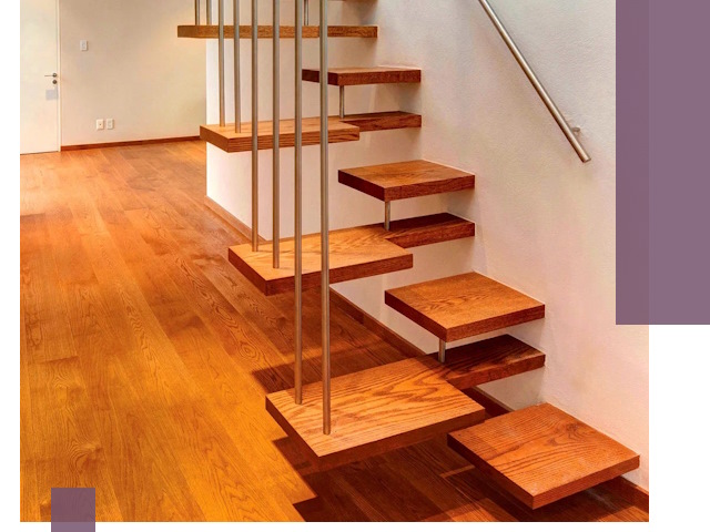 Лестницы «гусиный шаг» на заказ в Дубне для узких пространств