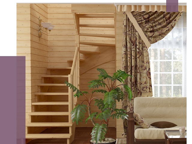 Лестницы для дачи в Дубне от 75802 руб.  | ПРОЛЁТ-Дбн