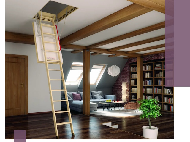 Чердачные лестницы под ключ в Дубне: изготовление и монтаж