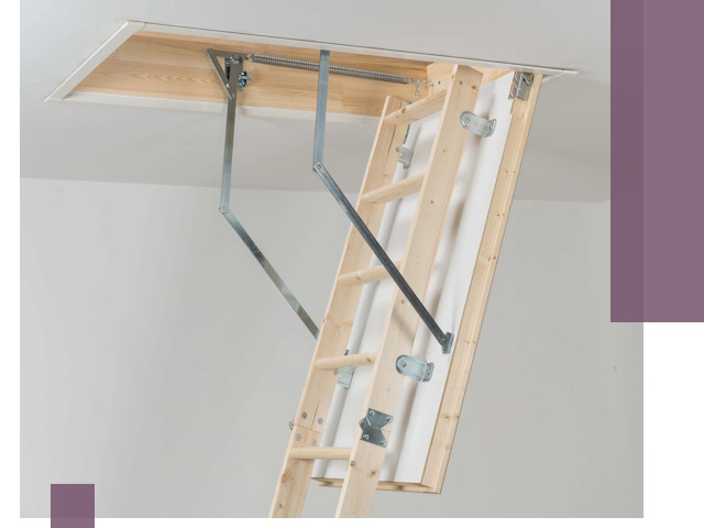 Установка чердачной лестницы под ключ в Дубне