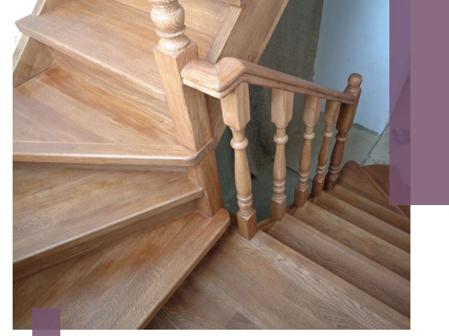 Дубовые лестницы под ключ в Дубне: изготовление и монтаж