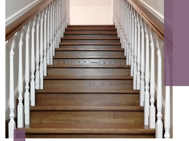 Лестницы из ясеня на заказ в Дубне — изготовление и монтаж