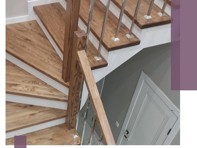 Обшивка металлических лестниц под ключ в Дубне