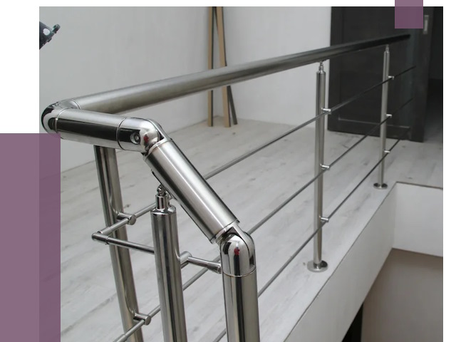 Перила из нержавеющей стали в Дубне от 8984 руб. под ключ | ПРОЛЁТ-Дбн