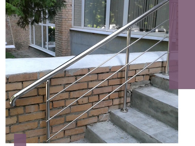 Перила из нержавеющей стали высокого качества в Дубне