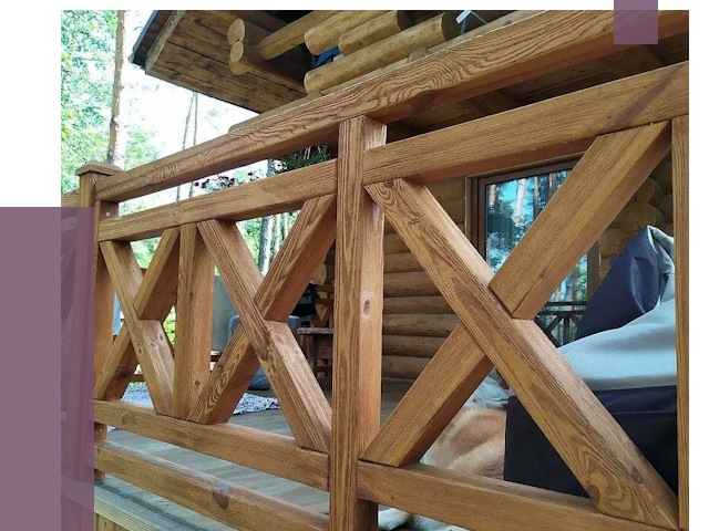 Деревянные перила под ключ в Дубне от 7657 руб. 