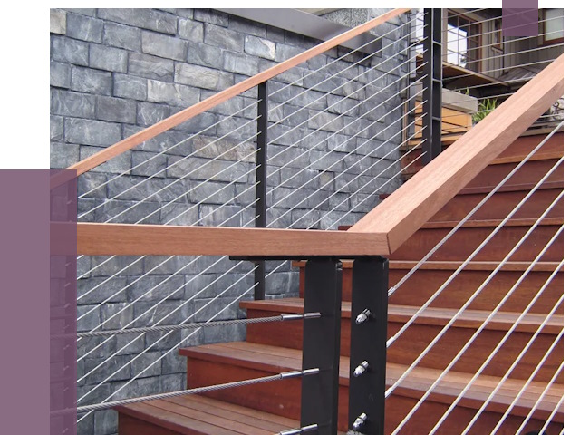 Тросовые перила под ключ в Дубне от 7759 руб. 