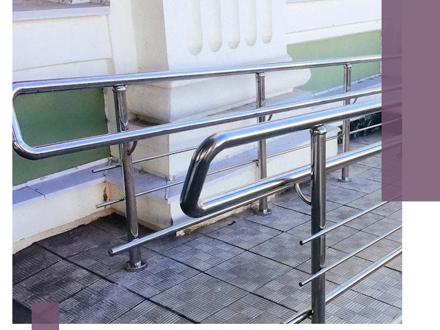 Ограждения пандусов из металла и нержавейки в Дубне