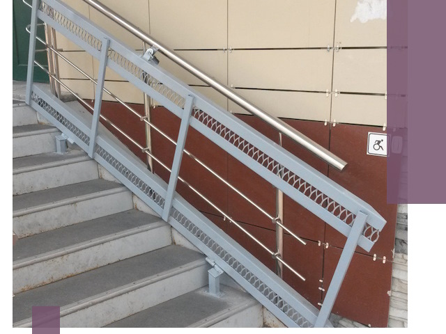 Изготовление откидных пандусов под ключ в Дубне