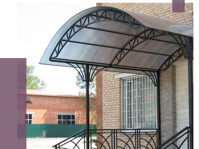 Металлические навесы и козырьки в Дубне от 12761 руб.