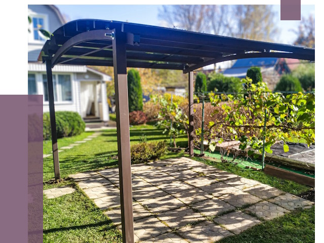 Навесы для дачи в Дубне от 12710 руб. под ключ — ПРОЛЁТ-Дбн