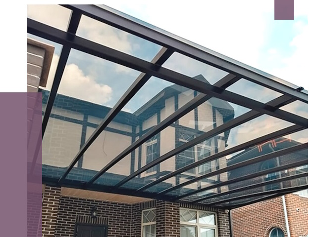 Навесы из поликарбоната в Дубне от 8596 руб. под ключ — ПРОЛЁТ-Дбн