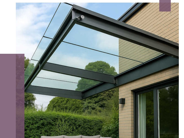 Стеклянные навесы и козырьки в Дубне от 12251 руб.