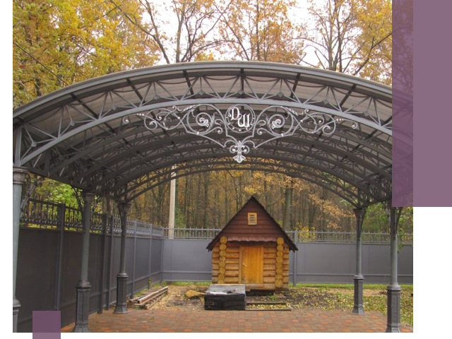 Кованые навесы премиум-класса под заказ в Дубне