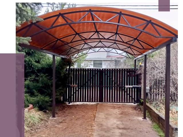 Арочные навесы в Дубне от 12710 руб. — изготовление и монтаж | ПРОЛЁТ-Дбн