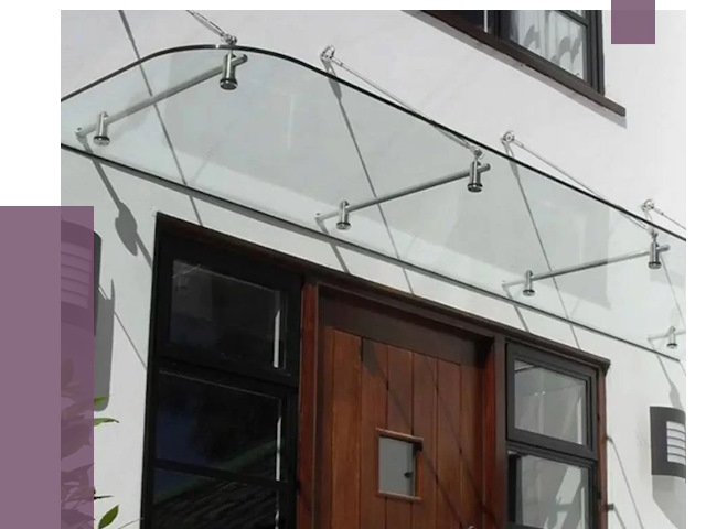 Стеклянные козырьки в Дубне от 18887 руб. | ПРОЛЁТ-Дбн