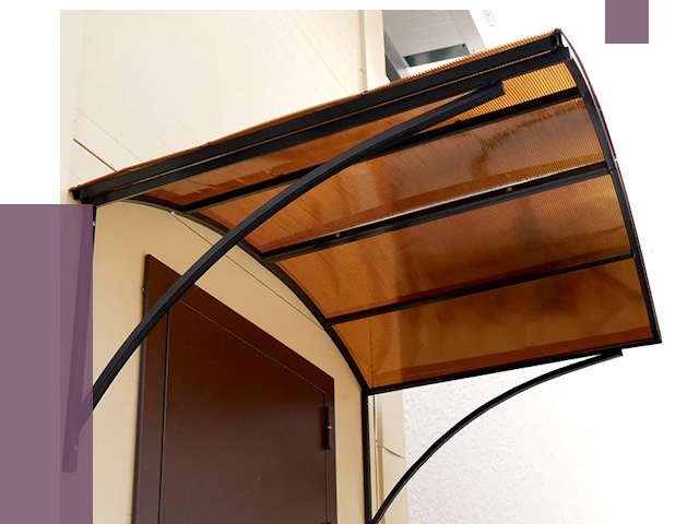 Недорогие козырьки в Дубне от 7575 руб.  | ПРОЛЁТ-Дбн