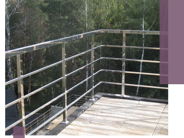 Парапеты из нержавеющей стали в Дубне — изготовление и монтаж