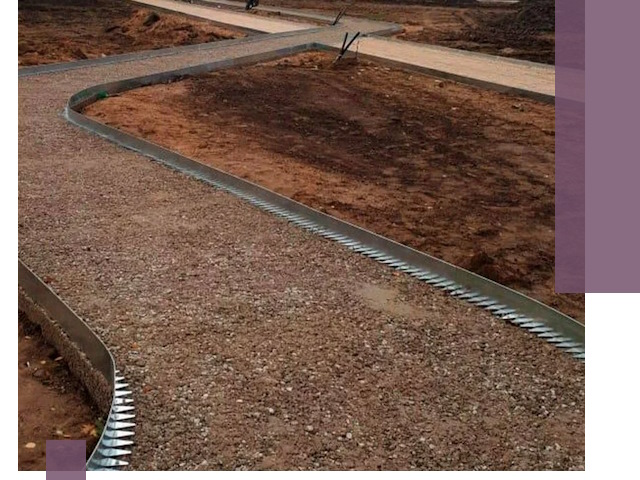 Металлические бордюры под ключ в Дубне — изготовление и монтаж