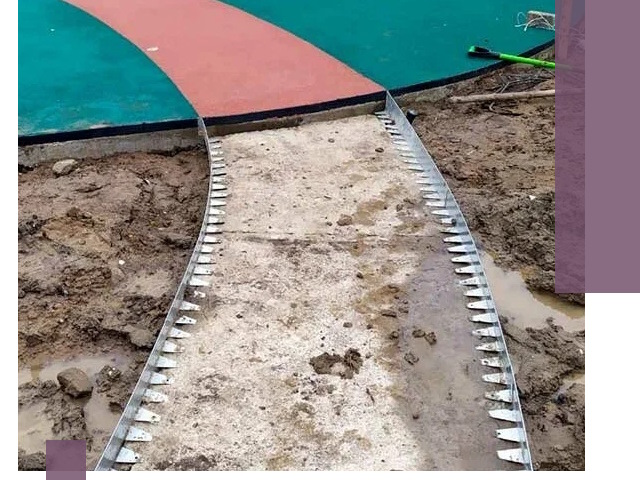 Металлические бордюры для дорожек в Дубне — монтаж и изготовление