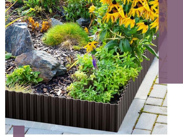 Металлические бордюры для клумб в Дубне — производство и монтаж