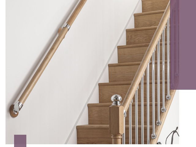 Пристенные поручни из стали и нержавейки под монтаж в Дубне